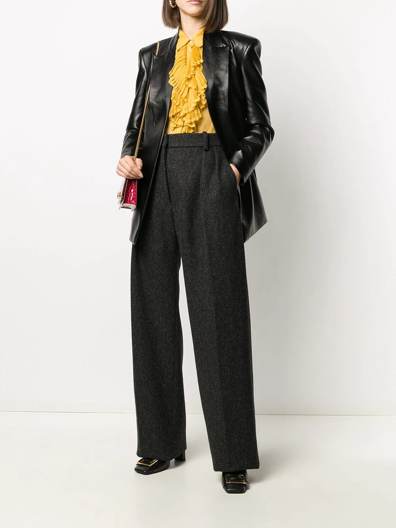 Valentino tailored herringbone trousers outlook
