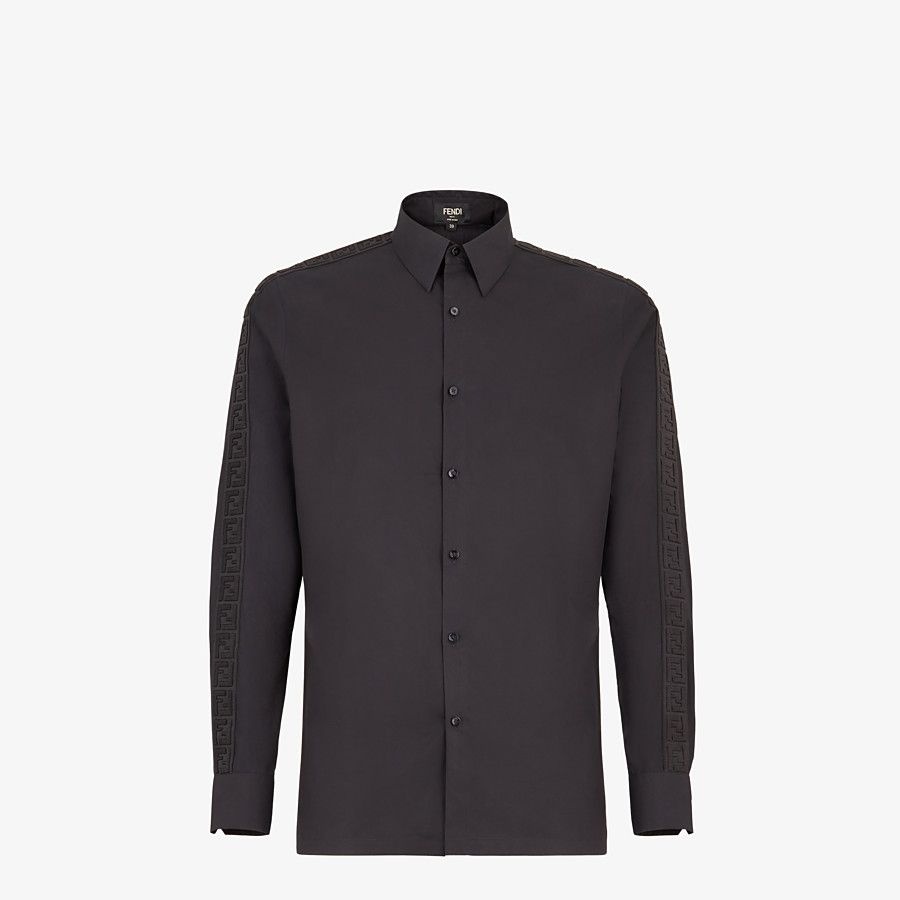 Black cotton shirt - 1