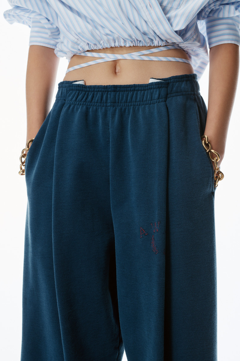 Logo Waistband Pleated Sweatpants 4