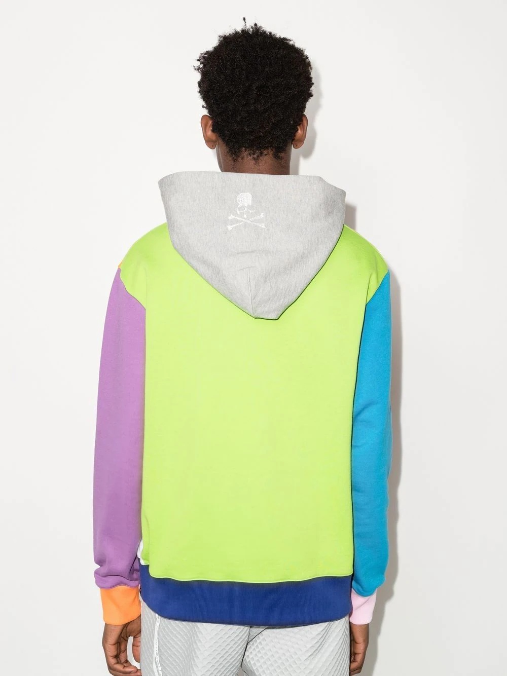 colour-block pullover hoodie - 3