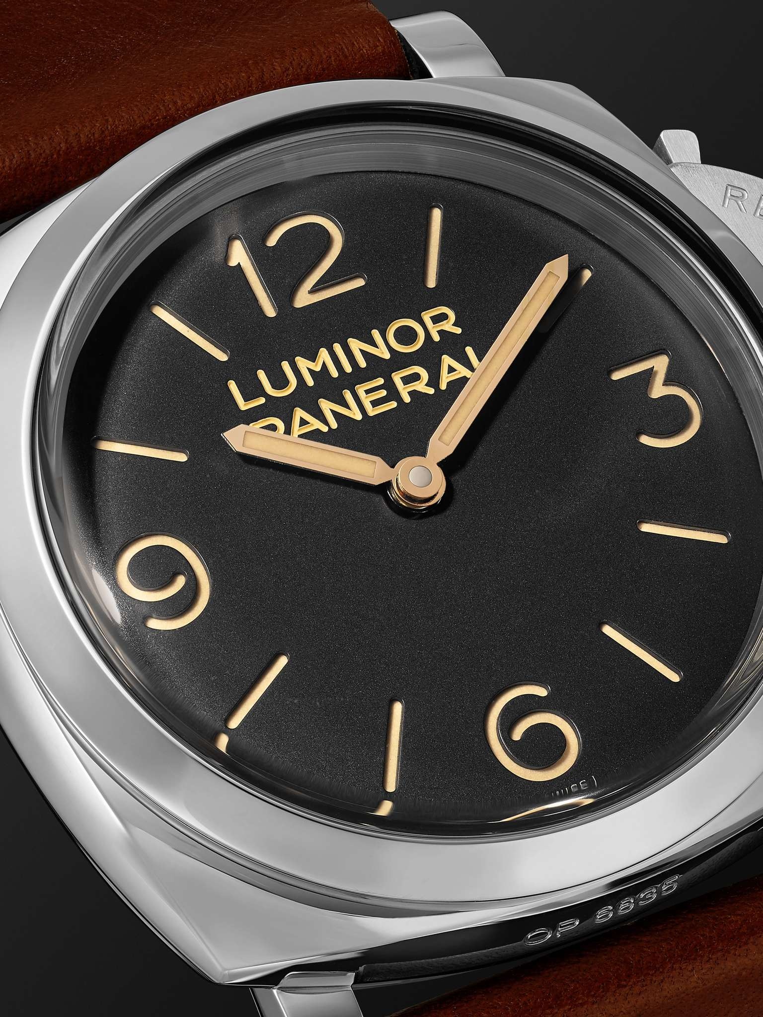 Luminor 1950 Hand-Wound 47mm Stainless Steel and Leather Watch, Ref. No. PAM00372 - 6