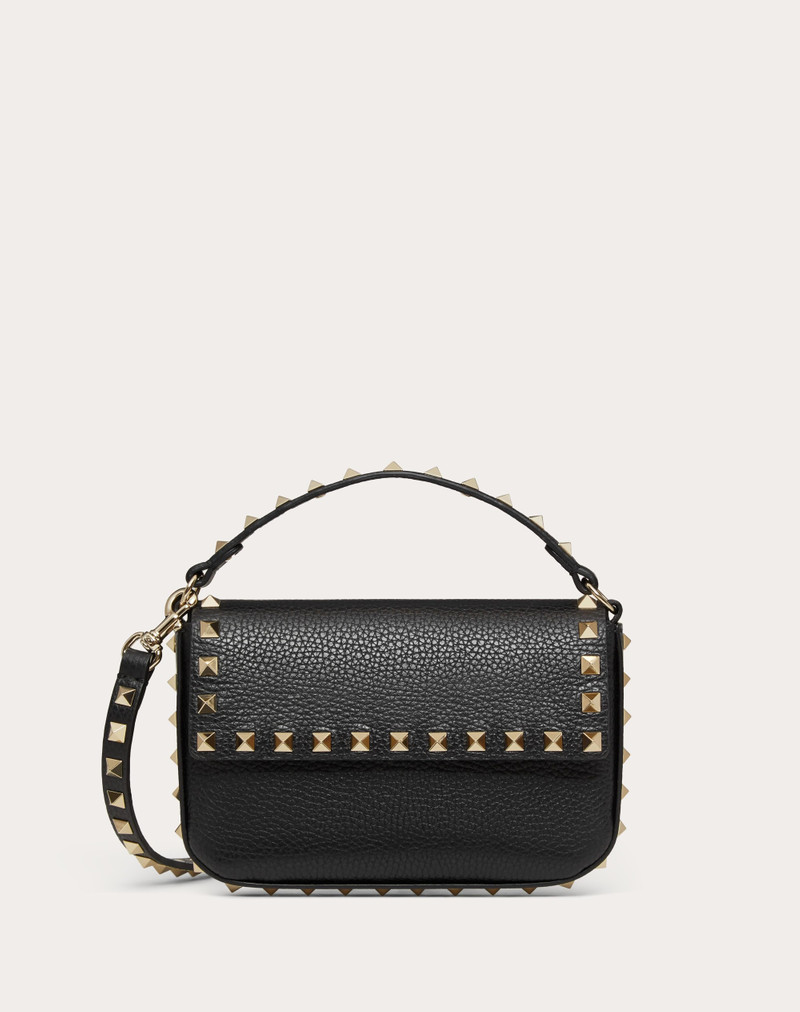 ROCKSTUD GRAINY CALFSKIN POUCH 1