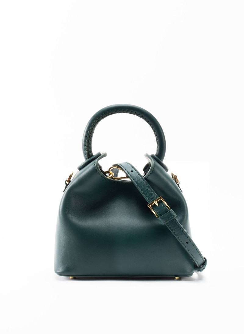 Madeleine Leather Forest Green 3