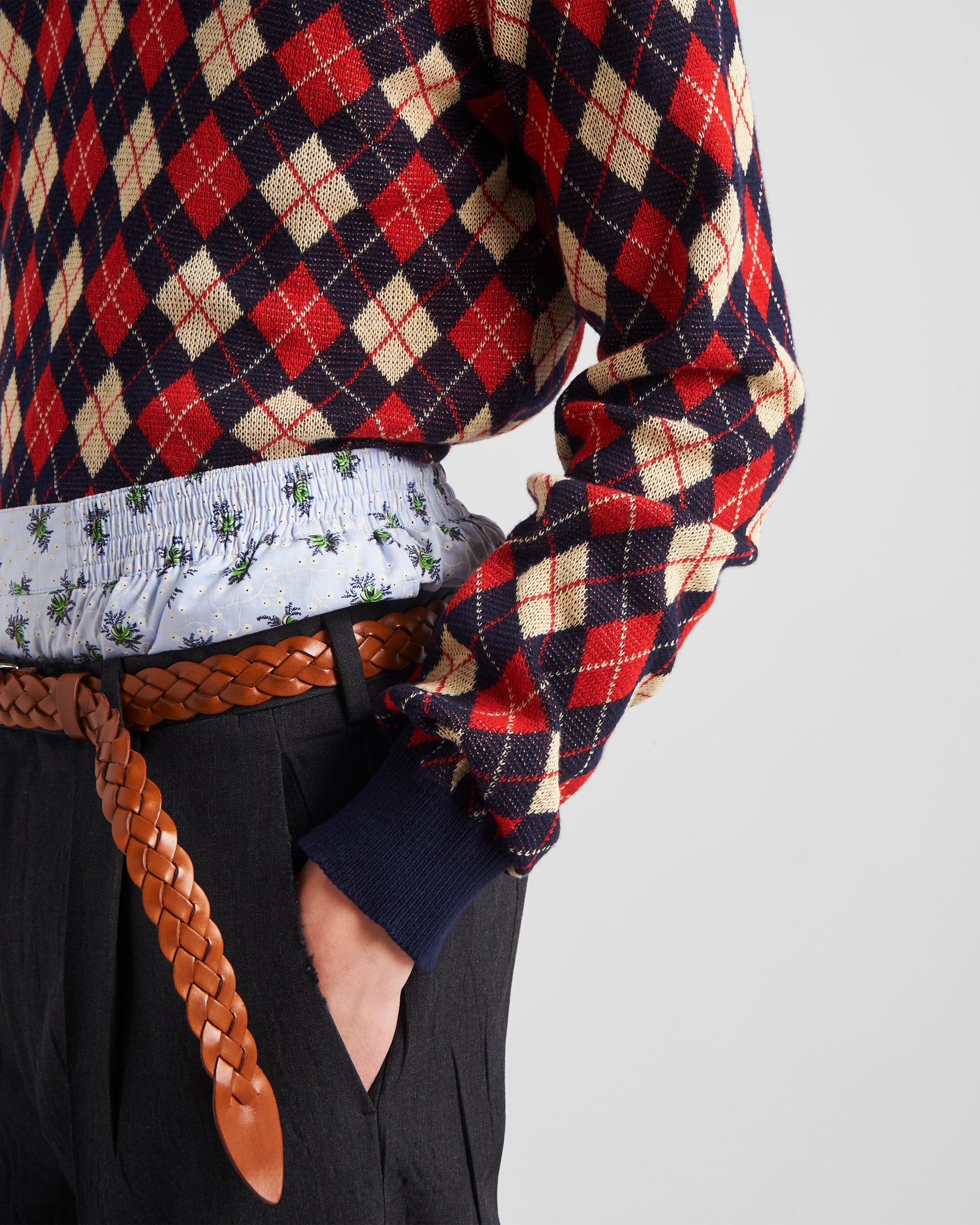 Argyle cotton sweater - 4