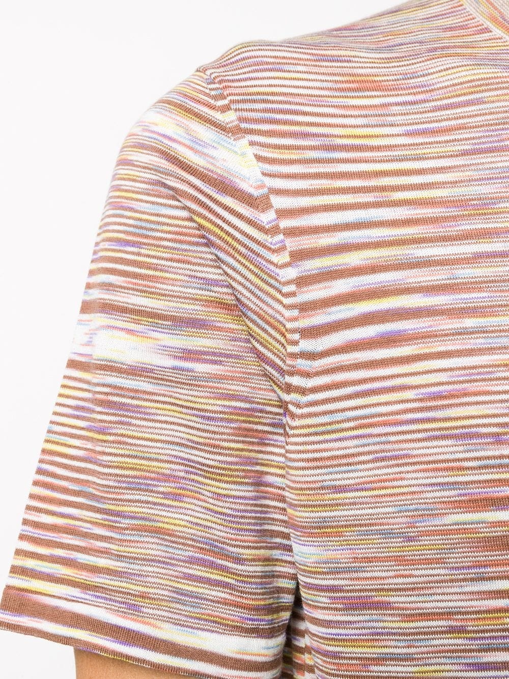 striped print T-shirt  - 5