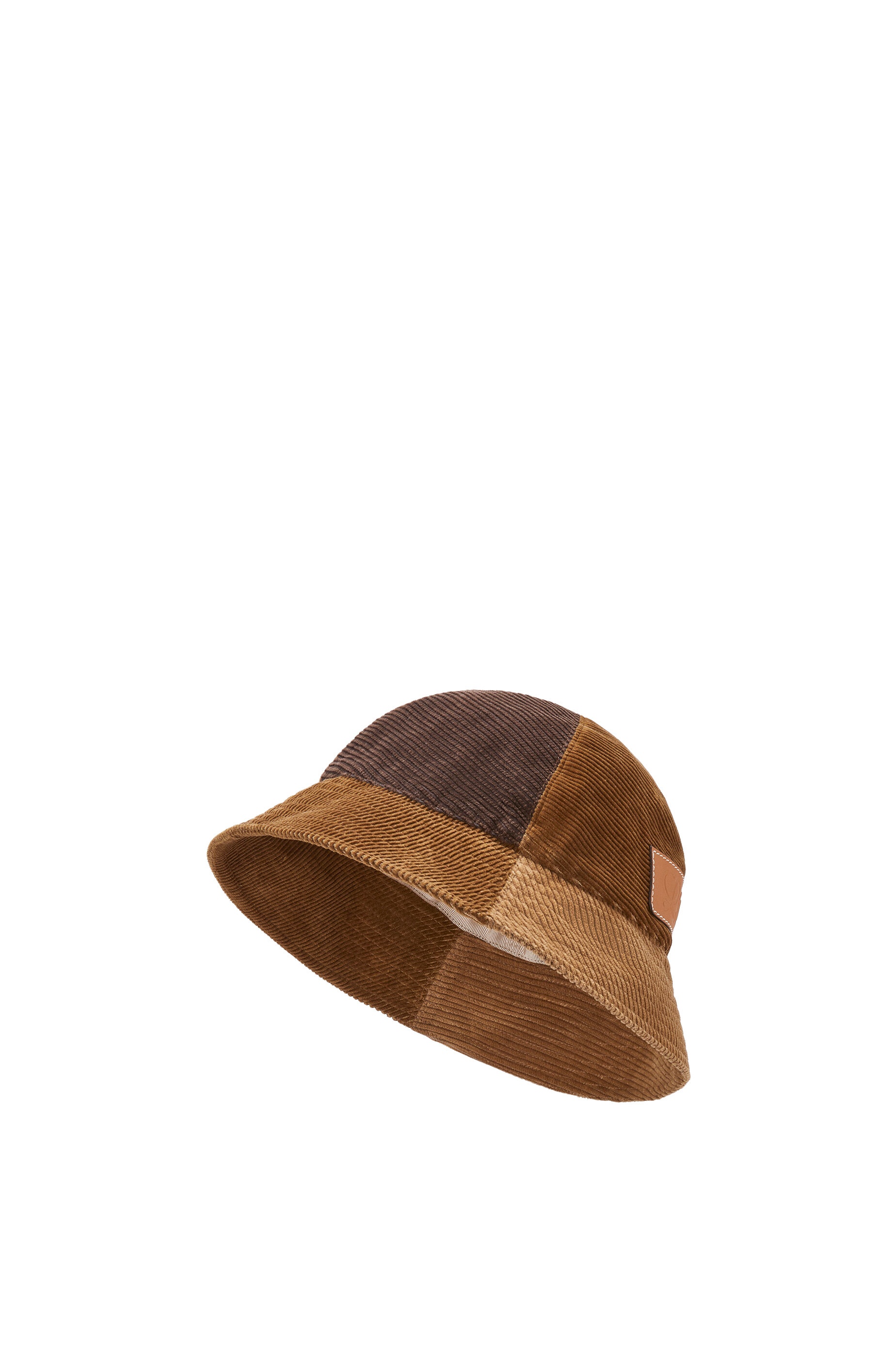 Bucket hat in upcycled corduroy - 1