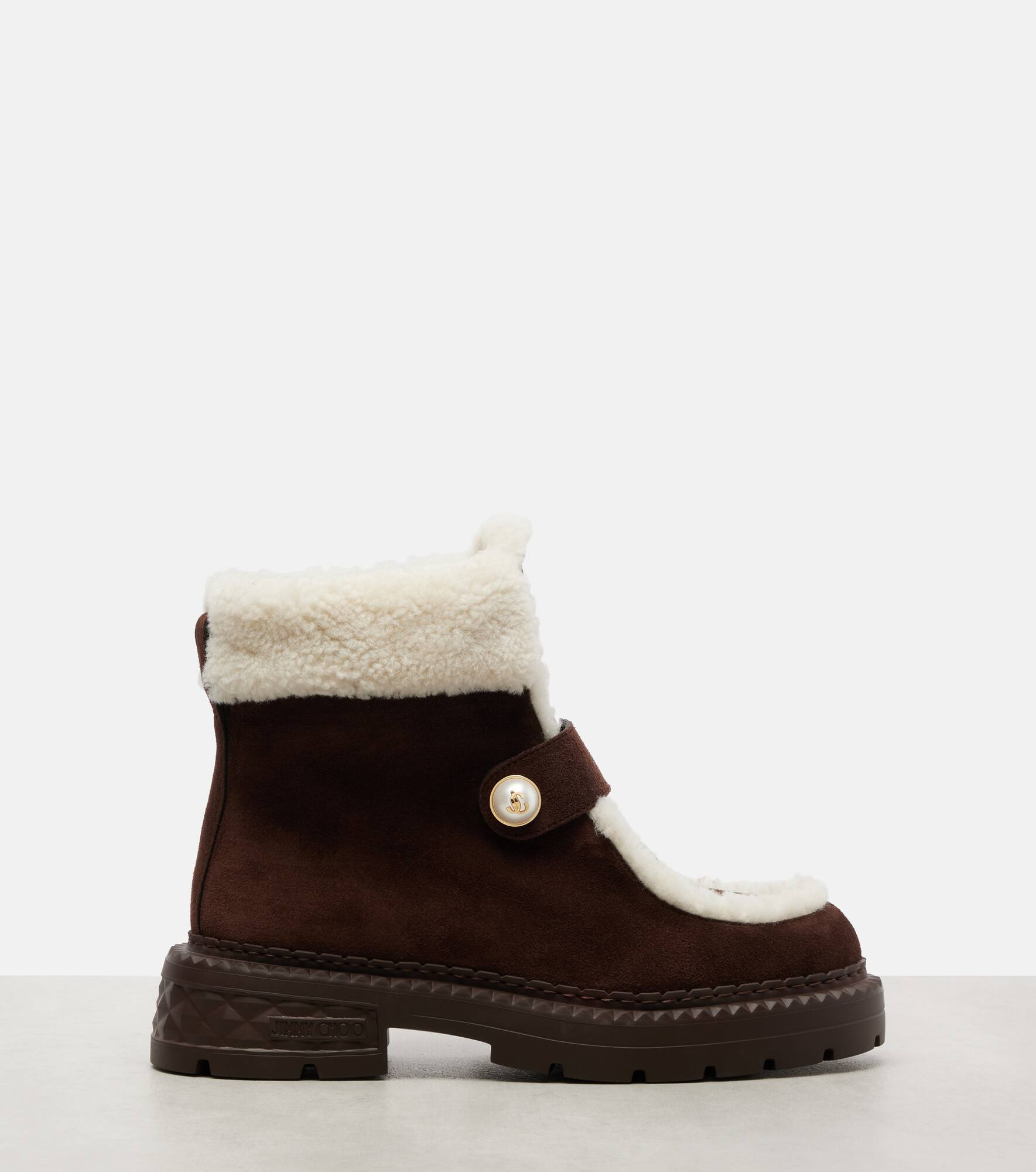 Shea suede and shearling ankle boots - 4