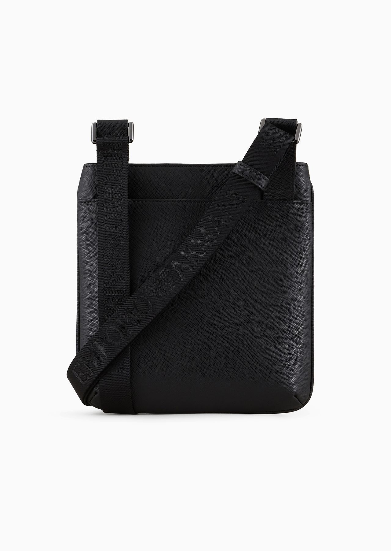 Flat ASV crossbody bag in regenerated Saffiano and recycled nylon - 3