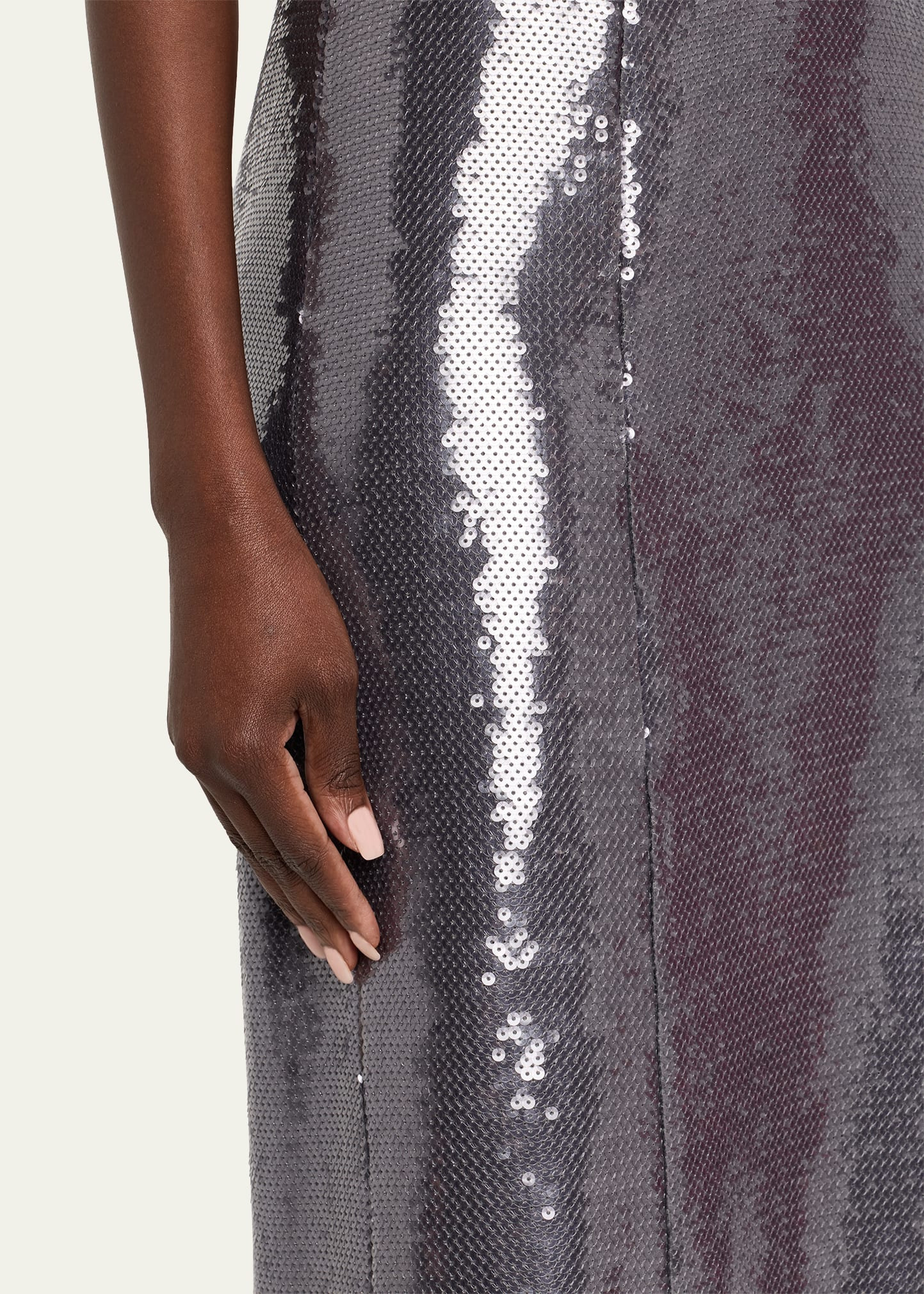 Kenia Strapless Sequined Dress - 5