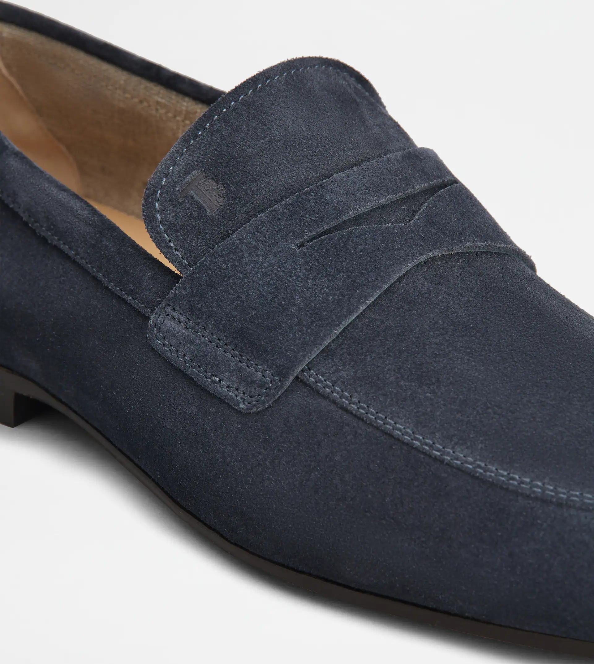 TOD'S LOAFERS IN SUEDE - BLUE - 5