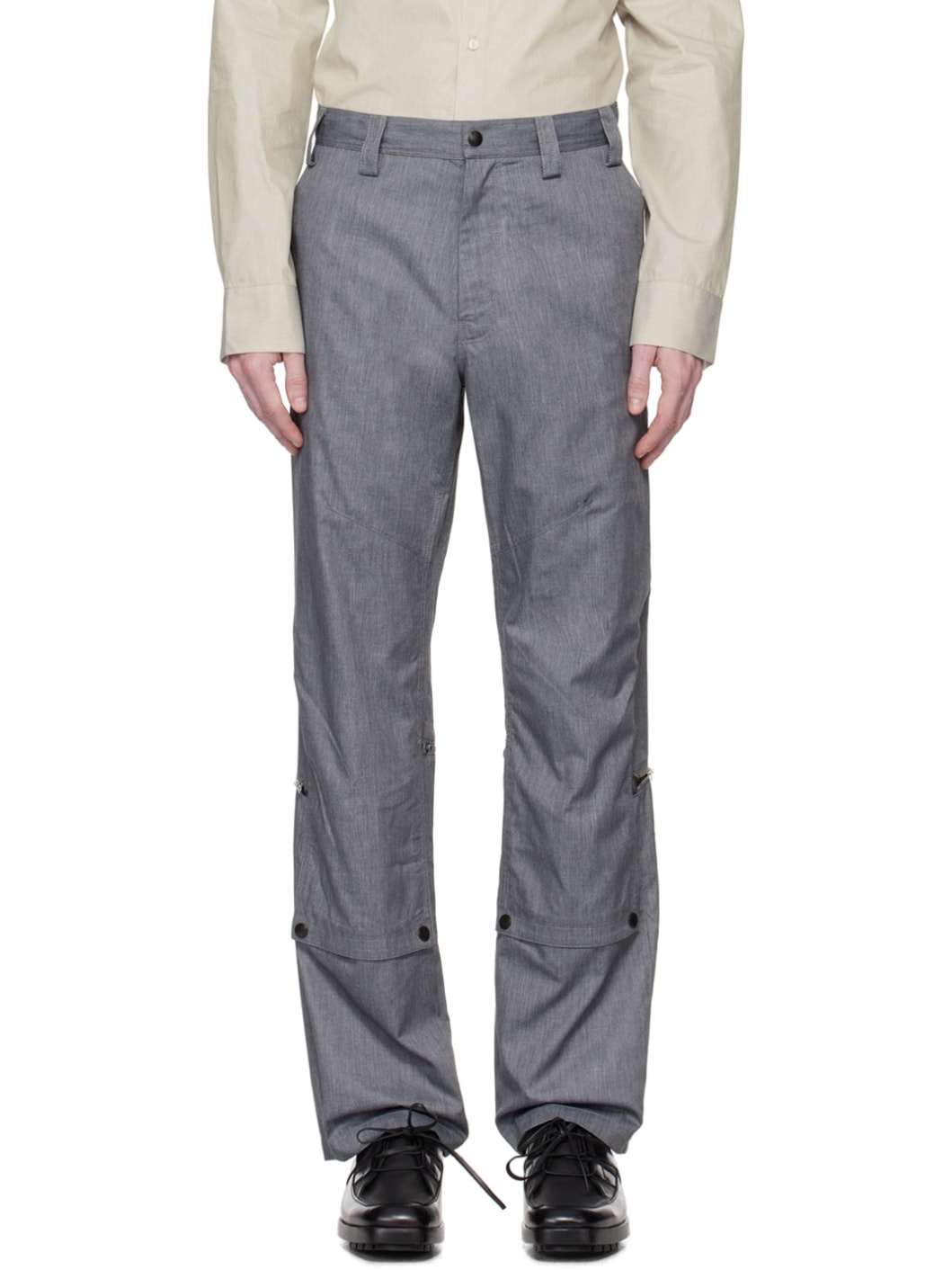 Gray Tonino Trousers - 1