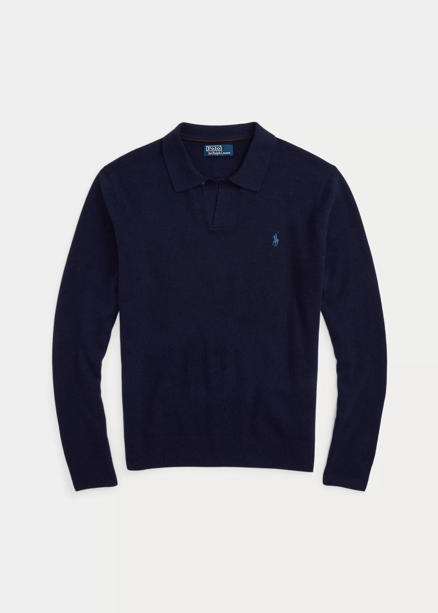 Wool Johnny-Collar Sweater - 1