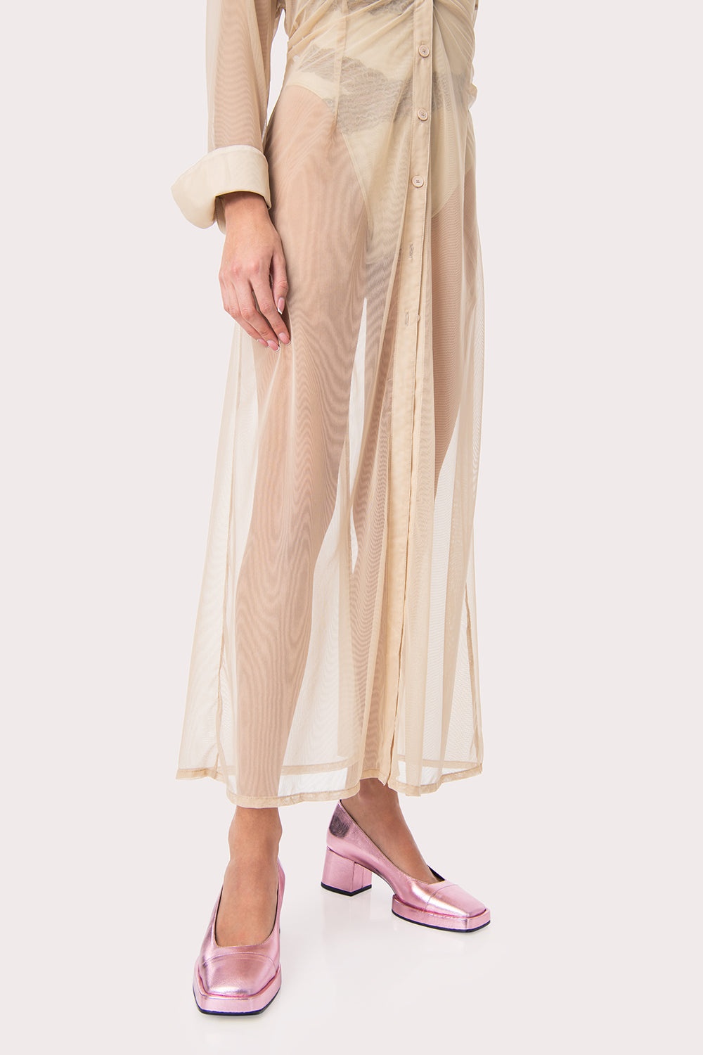 Sava Pink Metallic Leather - 2