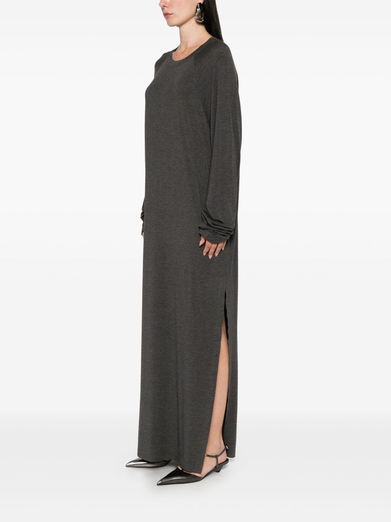 raglan-sleeve side-slit dress 3
