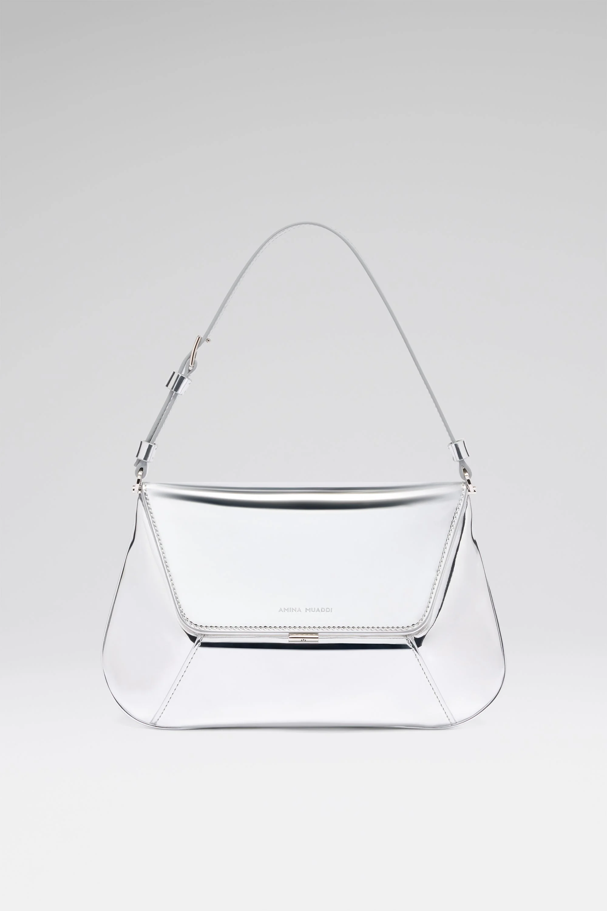 AMI SHOULDER BAG SILVER MIRROR - 1