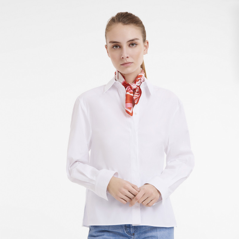 Le grand saut Longchamp Silk scarf 50 Orange - OTHER 2