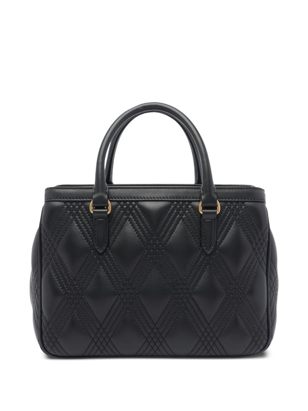 VLogo quilted leather handbag - 2