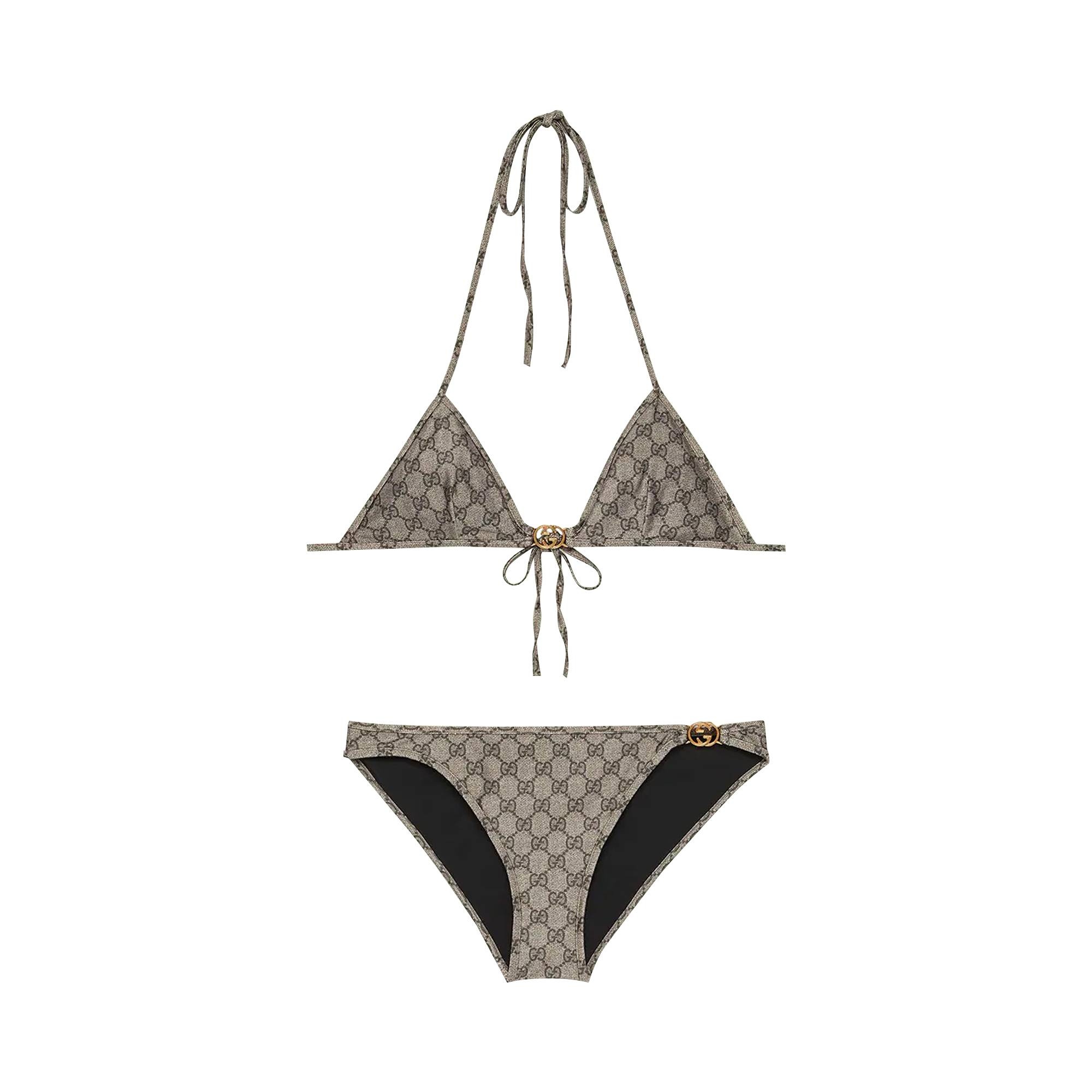Gucci Gg Stretch Jersey Bikini 'Beige/Ebony' - 1