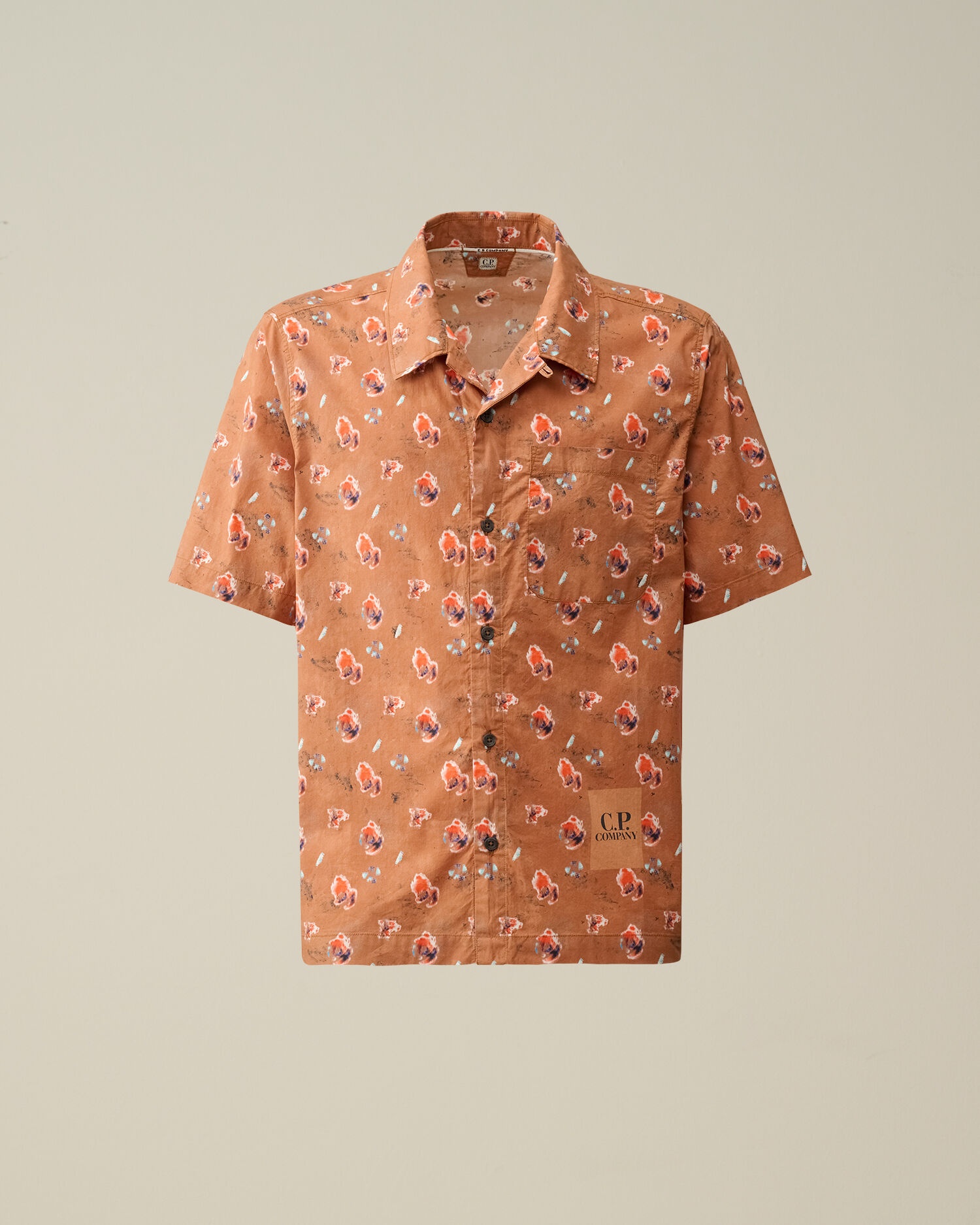 Popeline Sponged Print Shirt - 1