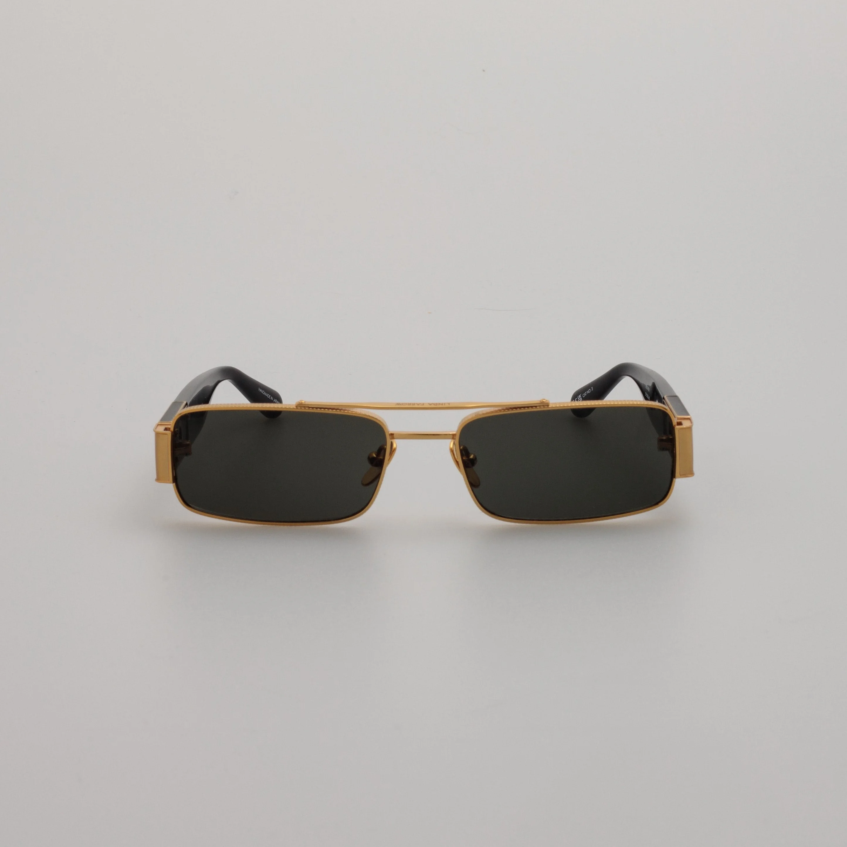 MEN'S JOEY RECTANGULAR SUNGLASSES IN YELLOW GOLD - 1