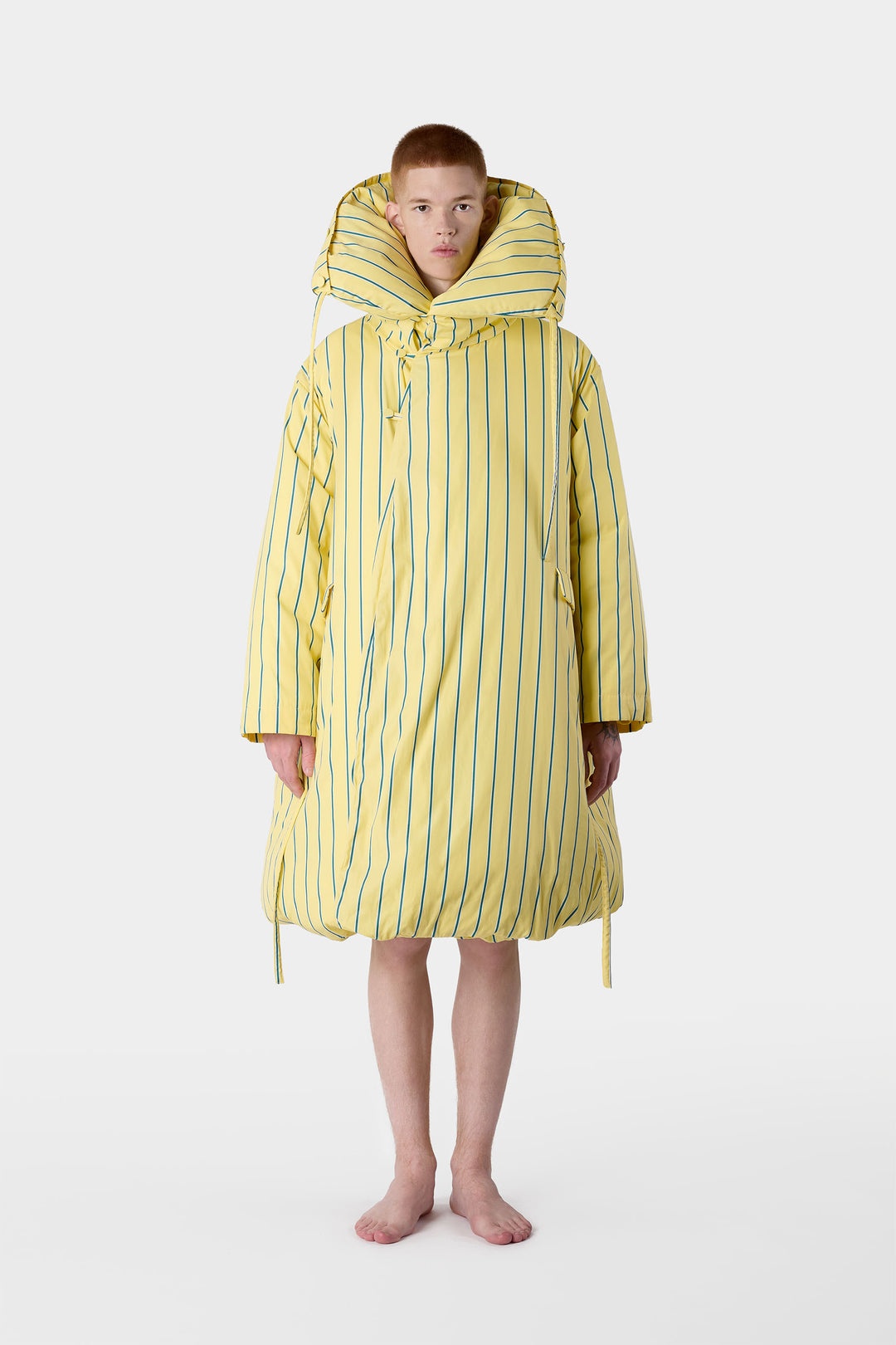 BLANKET JACKET / yellow stripes - 4