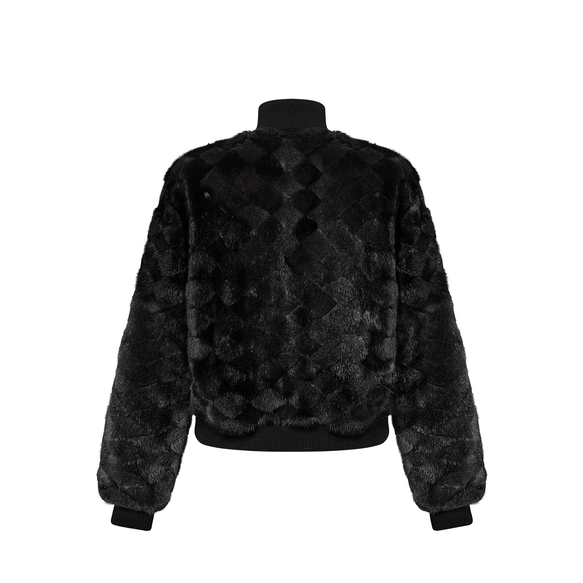 Malletage Mink Bomber Jacket - 3