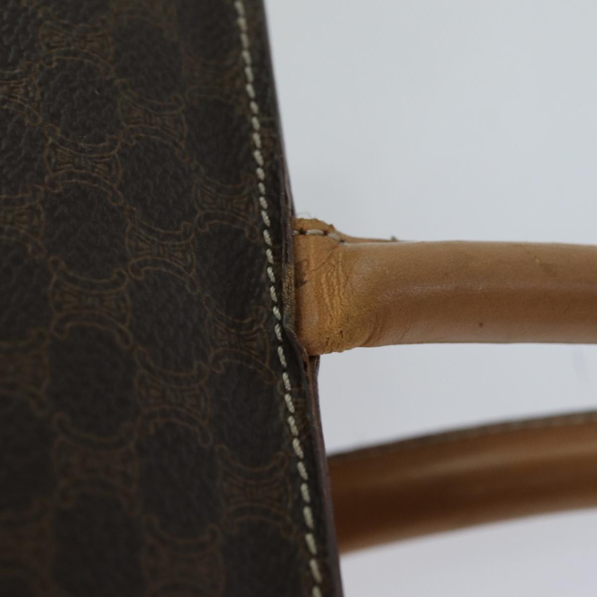 CELINE Macadam Canvas Tote Bag Pvc Brown - 9