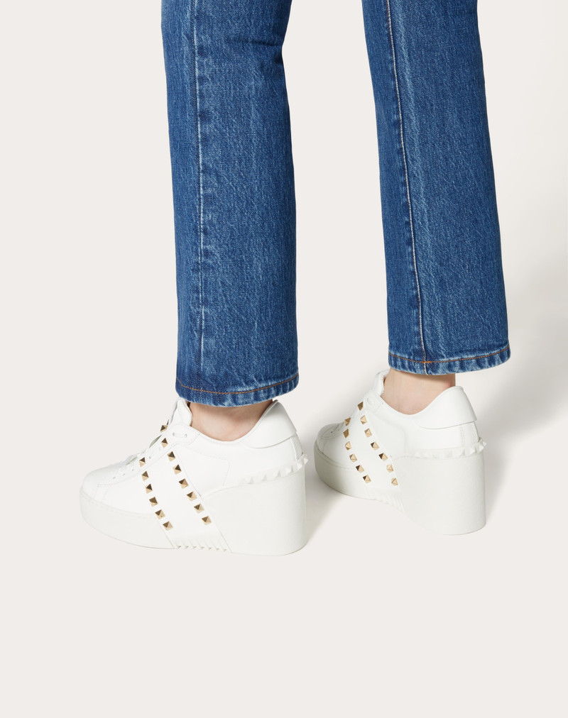 Valentino OPEN DISCO WEDGE SNEAKER IN CALFSKIN 85 MM outlook