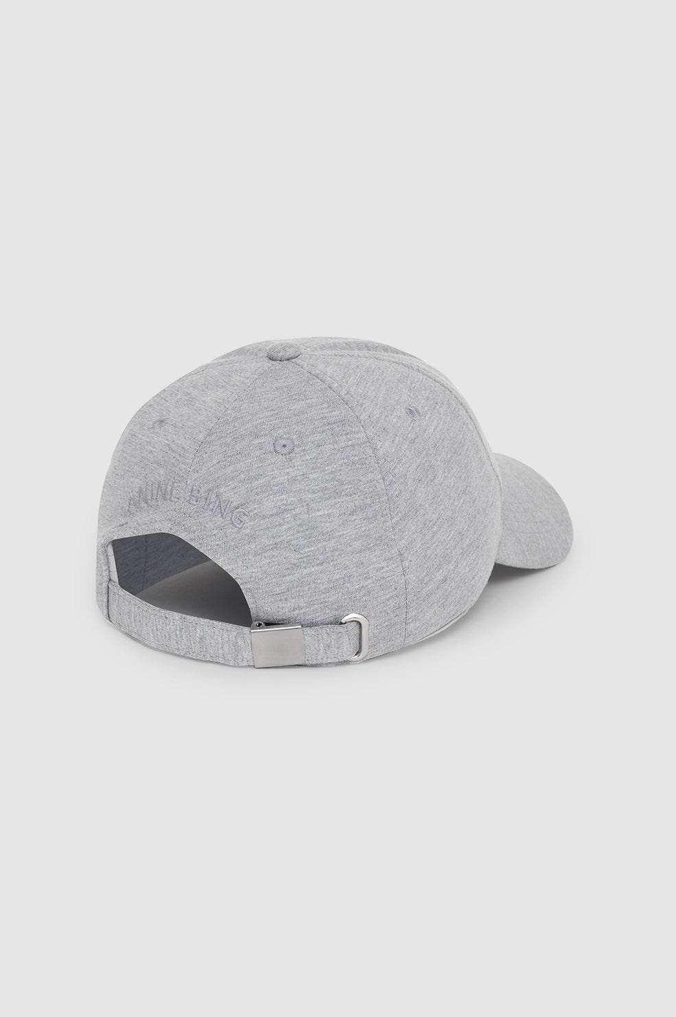 Jeremy Baseball Cap Framed Monogram - Heather Grey - 4