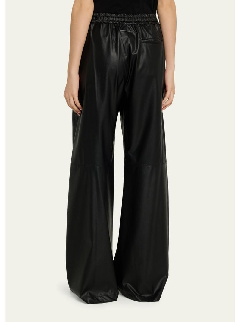 Faux Leather Wide-Leg Pants 3