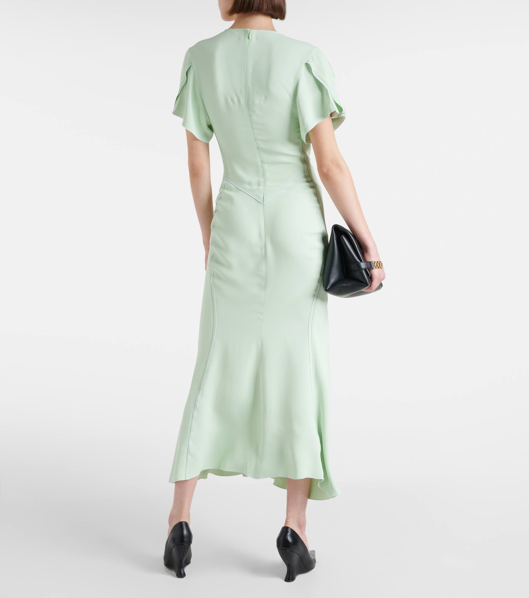 Gathered midi dress - 3