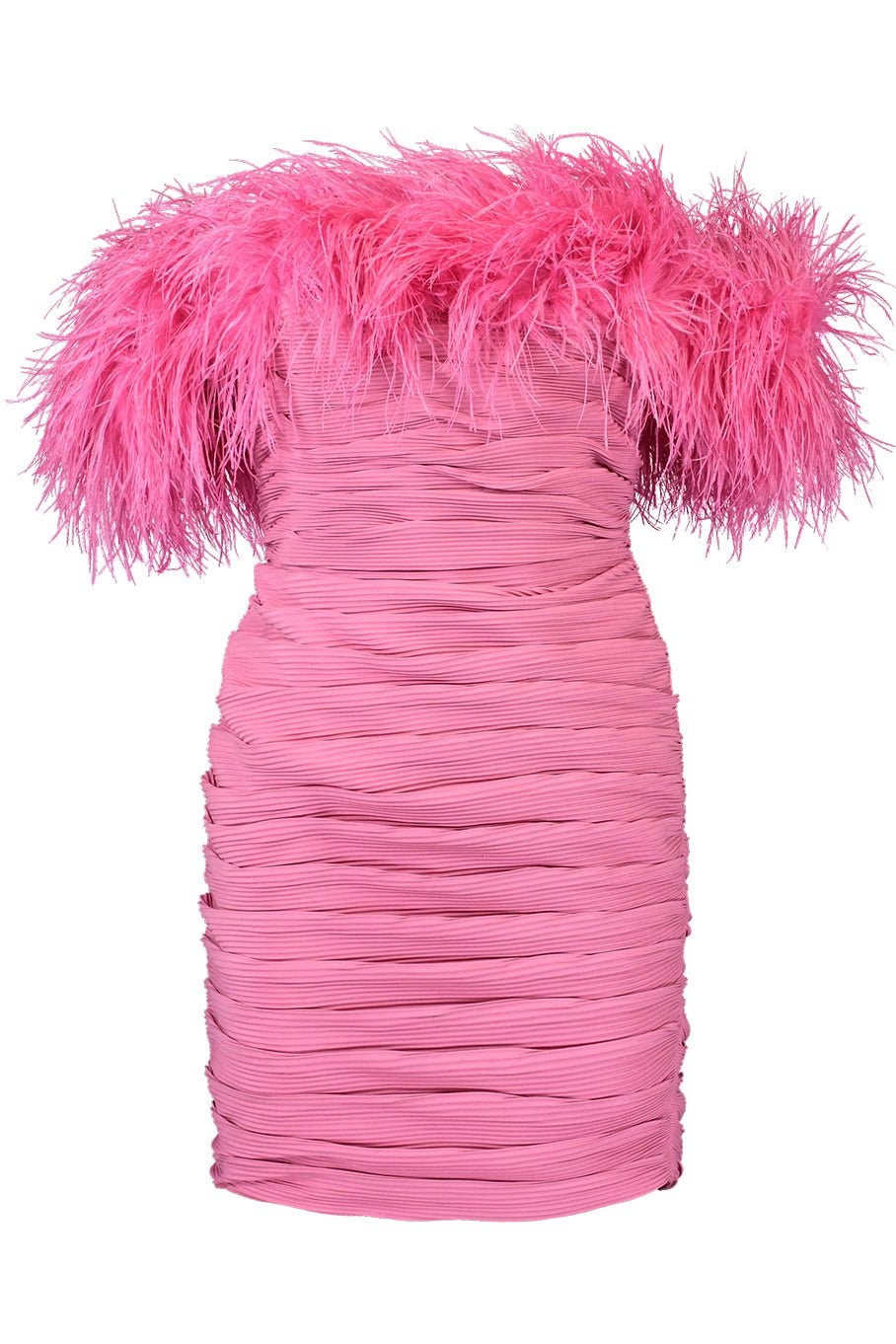 Zion Mini Pleated Dress- Pink - 1
