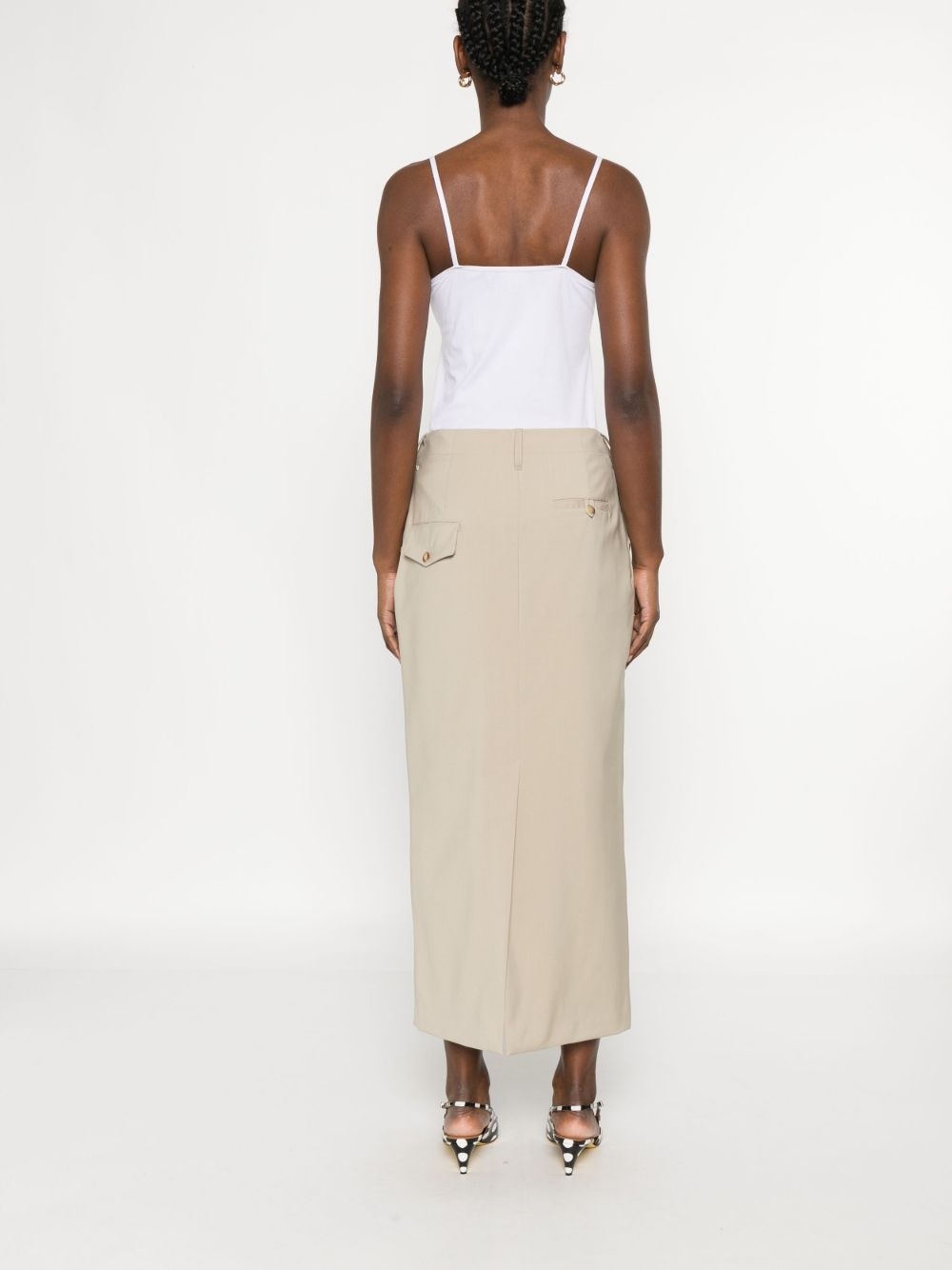virgin-wool midi skirt - 4