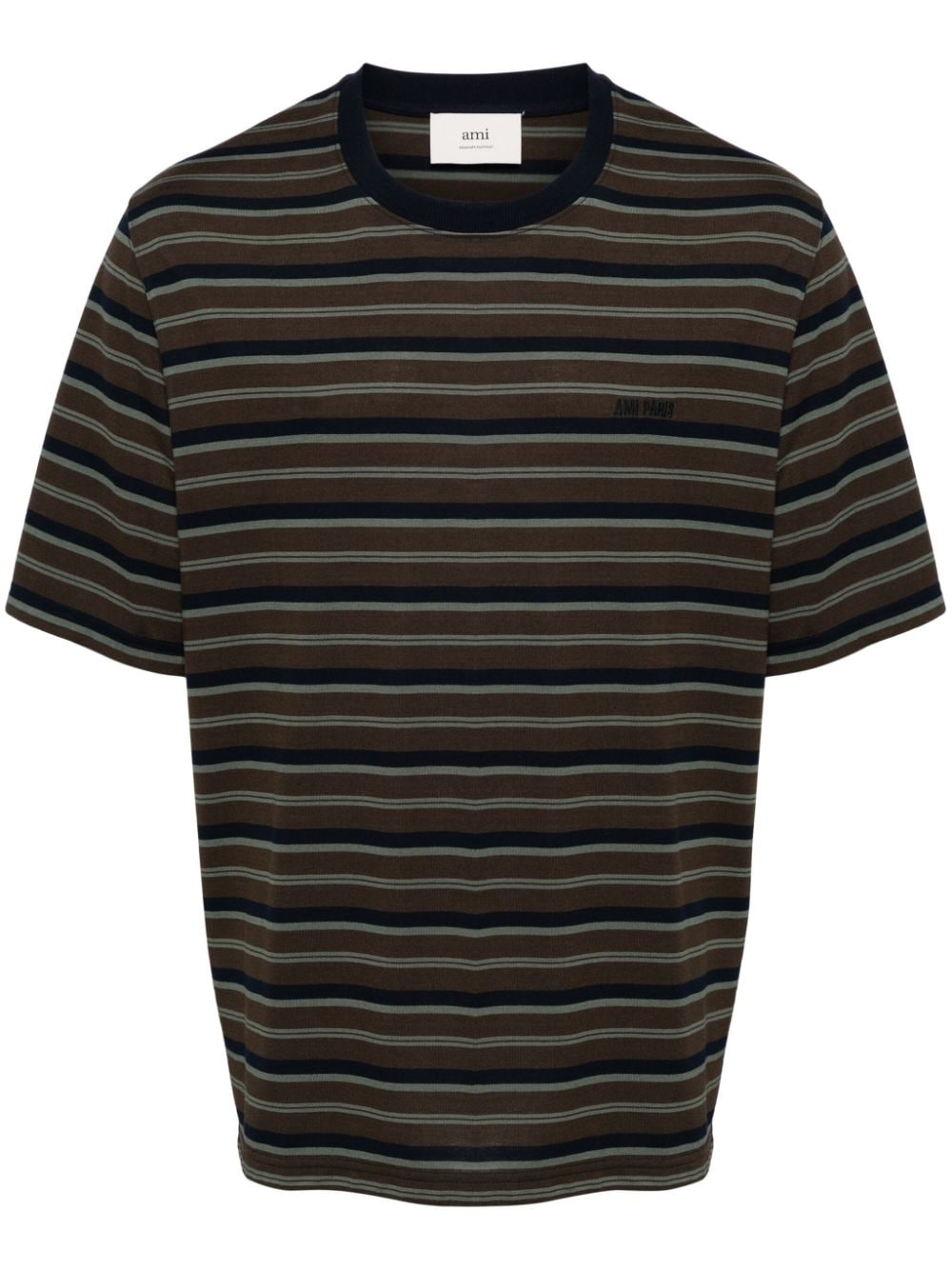 striped short-sleeved T-shirt - 2