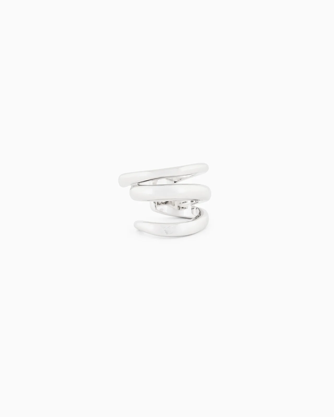 SILVER-TONE BRASS CUFF EARRING - 1