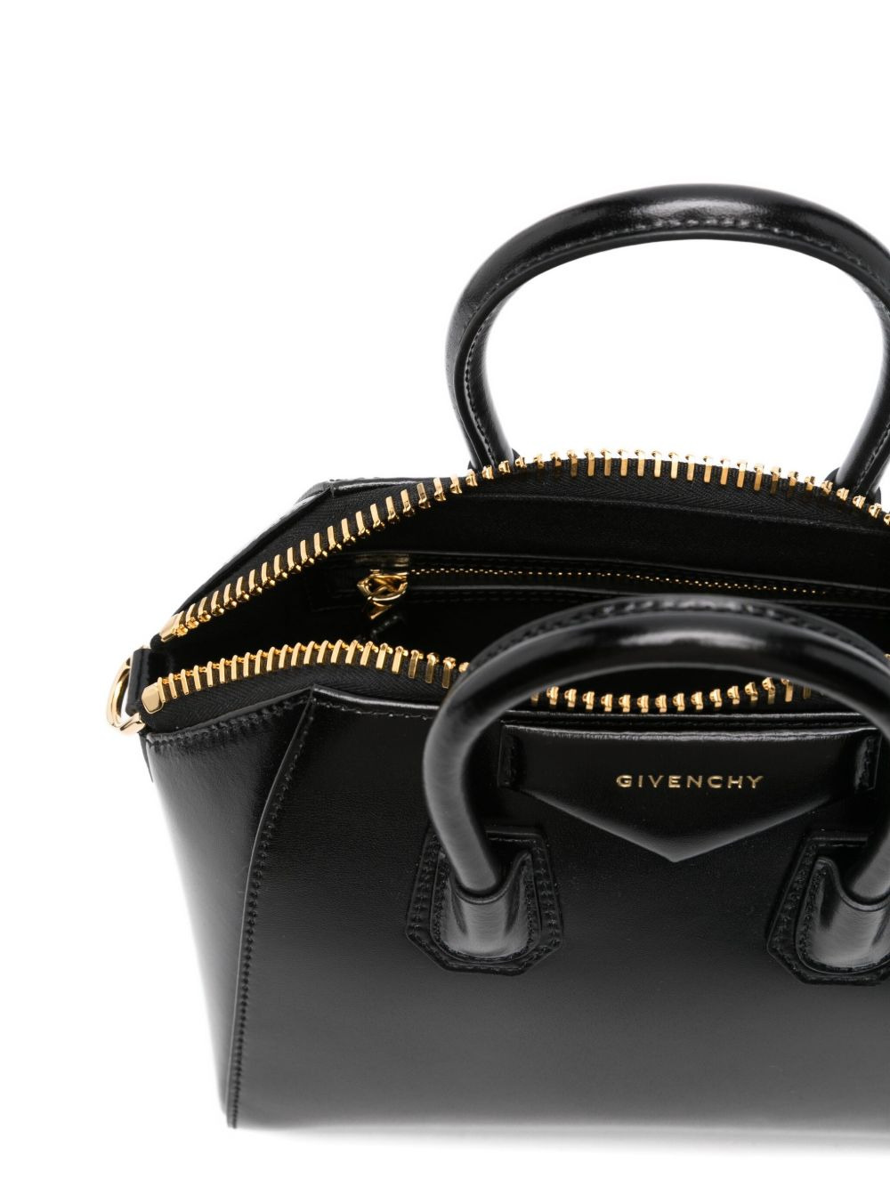 mini Antigona patent-leather top-handle tote bag - 5