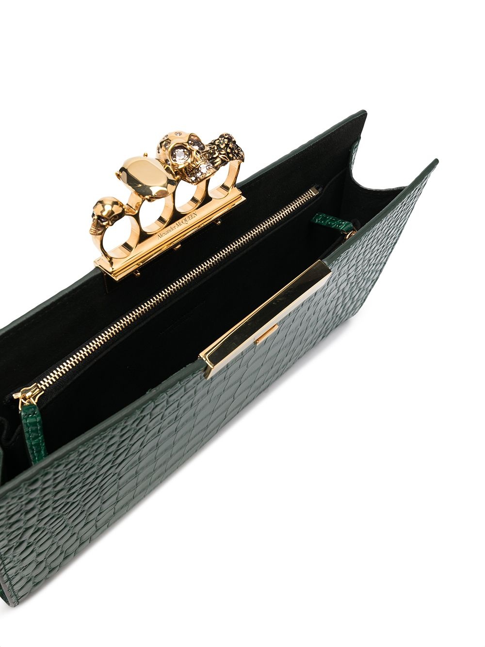 embossed knuckleduster clutch bag - 5