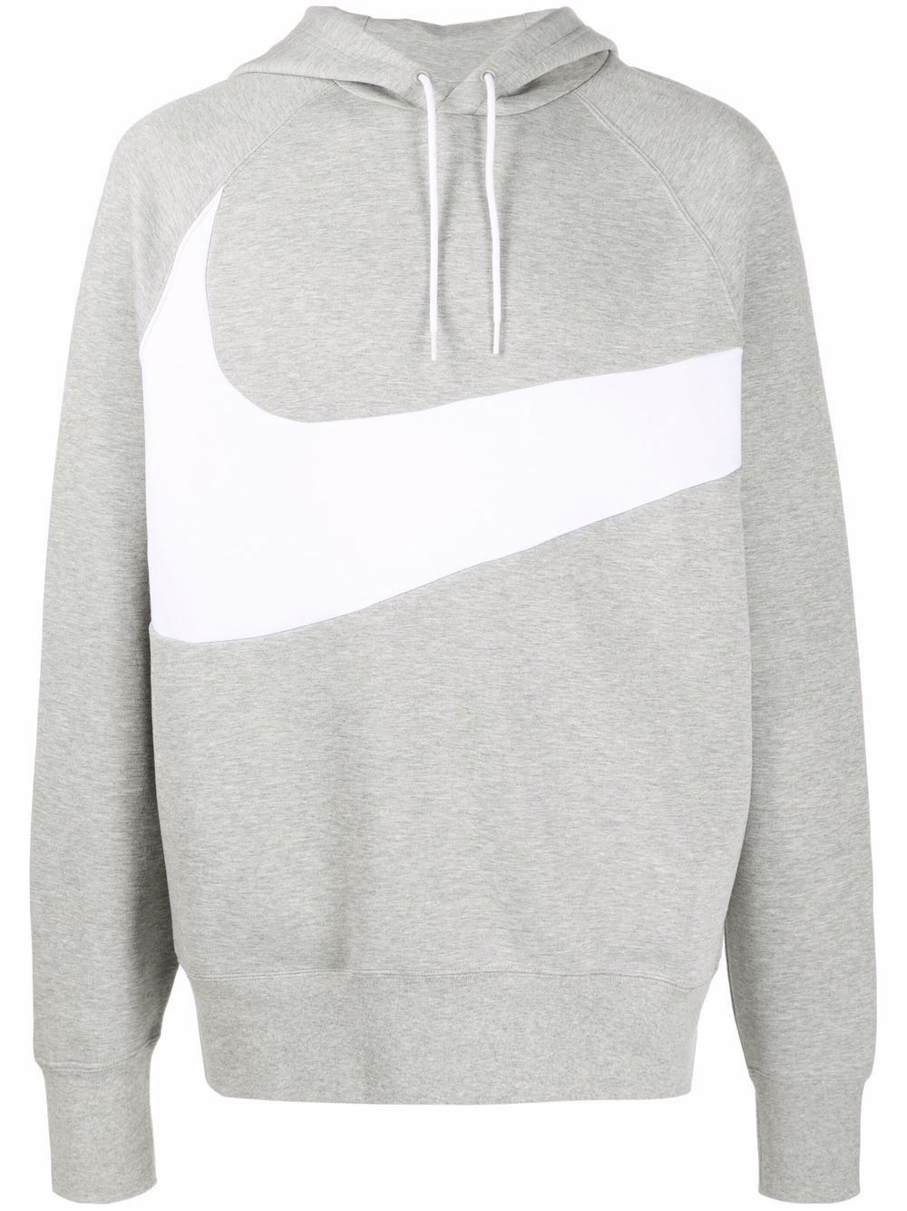 Big Swoosh print hoodie - 1