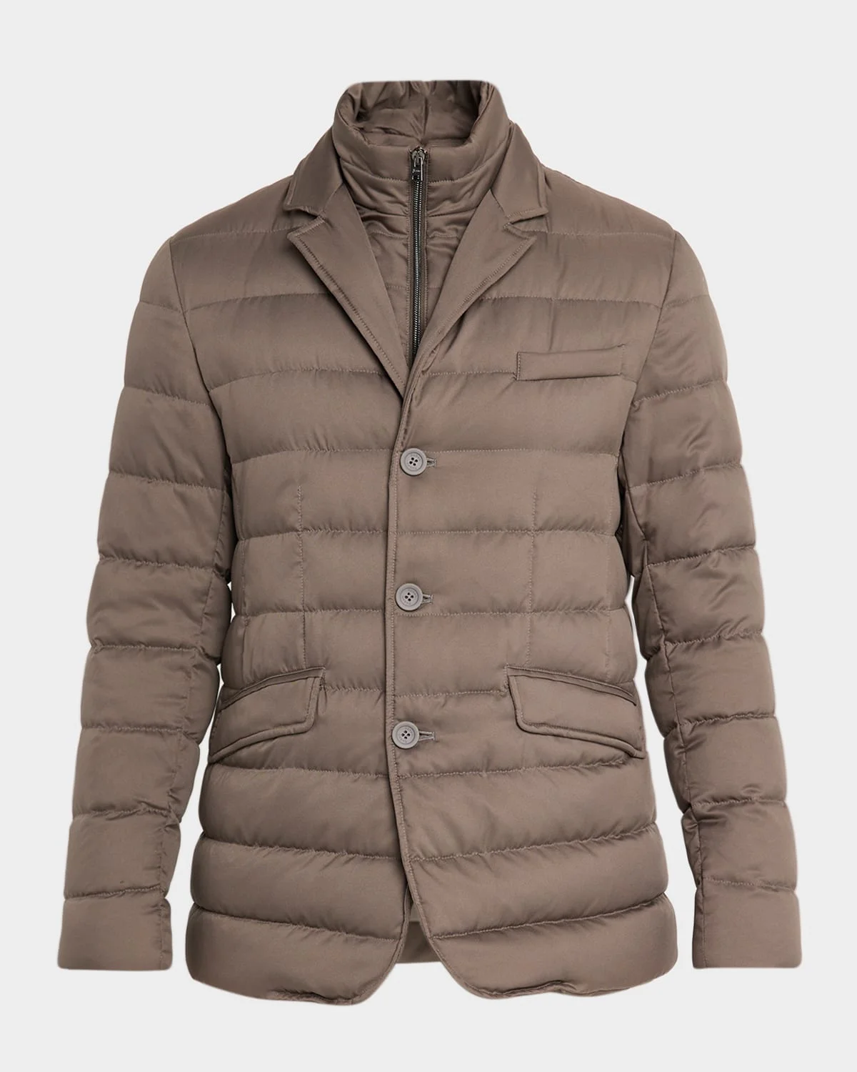 Men's Quilted Blazer w/ Bib - 1