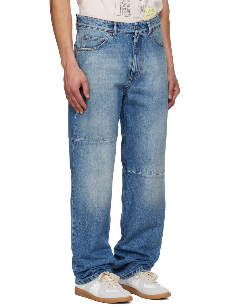 Blue Straight-Leg Jeans 2