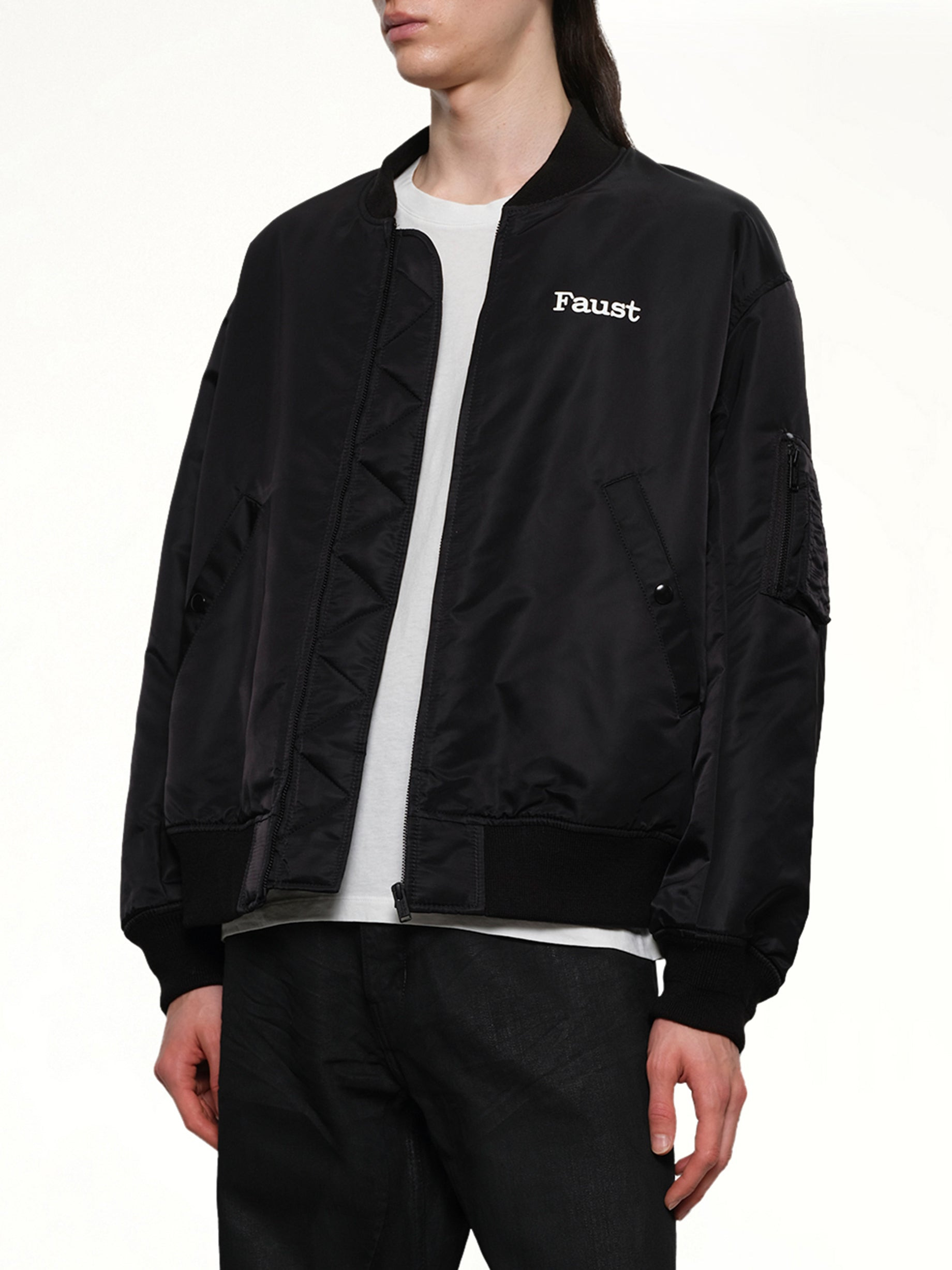Faust Bomber Jacket in Black - 6