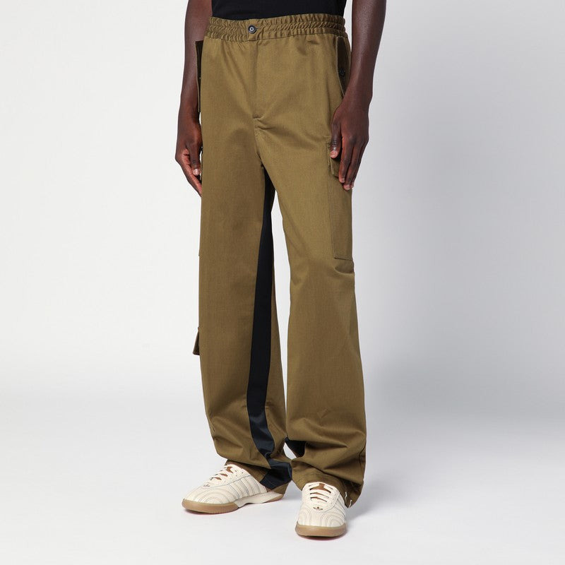 Wales Bonner Green Khaki Cotton Trousers Men - 3