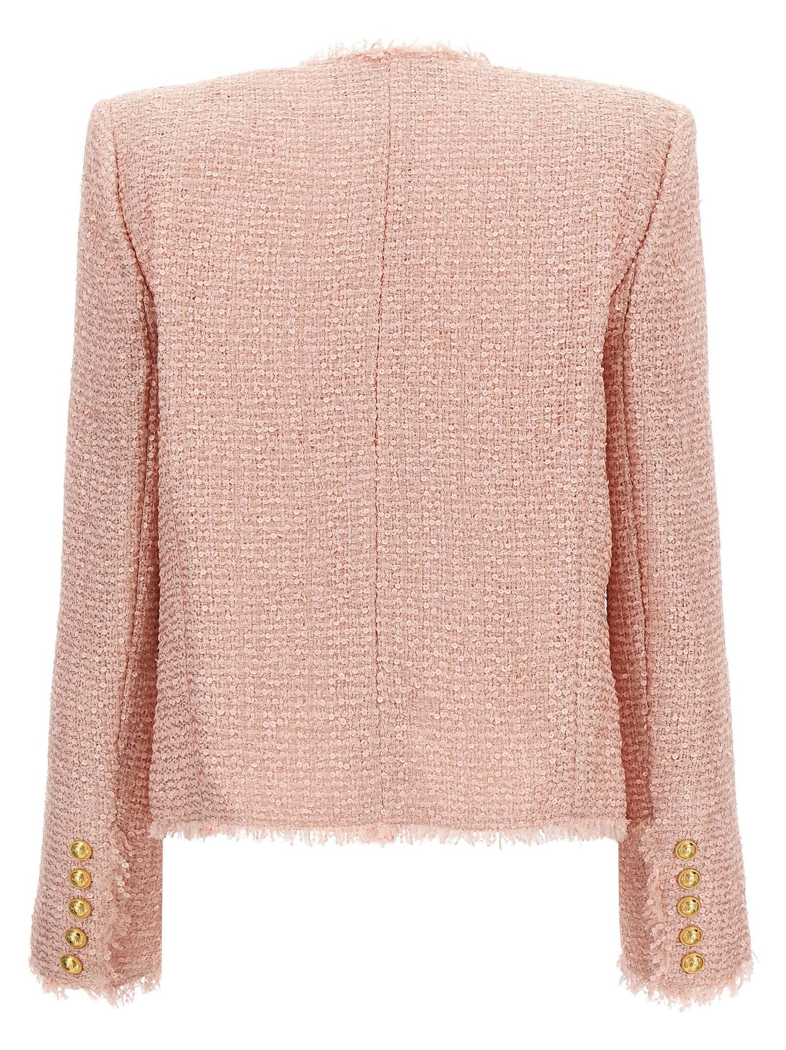 Balmain Women Sequin Tweed Blazer - 2