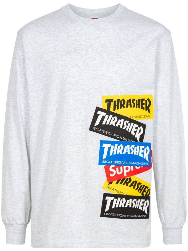 x Thrasher Multi Logo long-sleeve T-shirt - 1