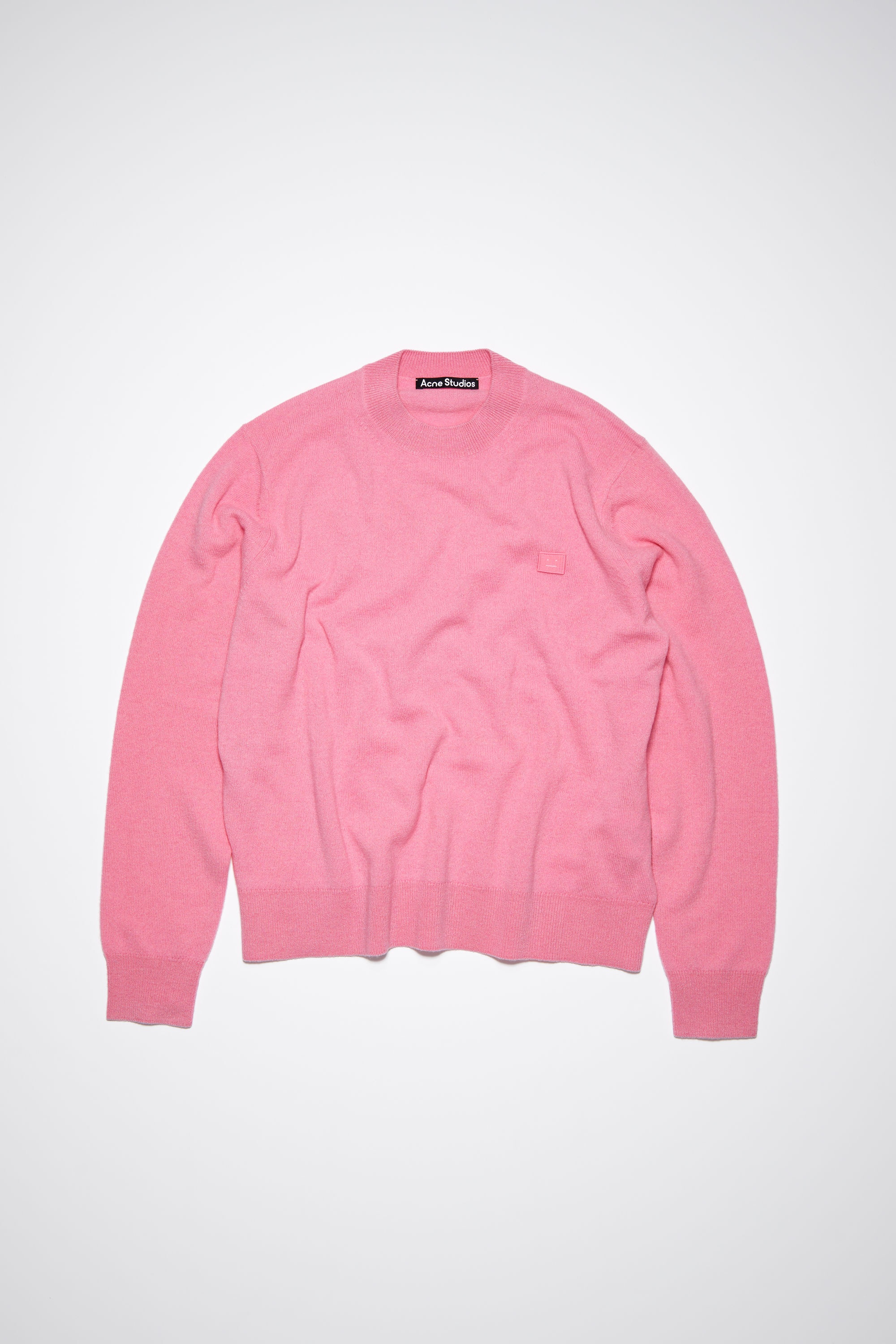 Wool crew neck sweater - Bubble Pink - 5
