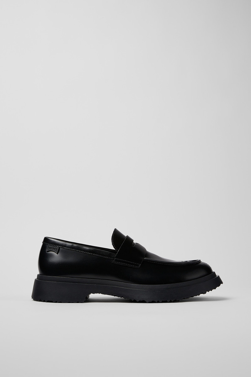 Black Leather Mocasins for Men. 1