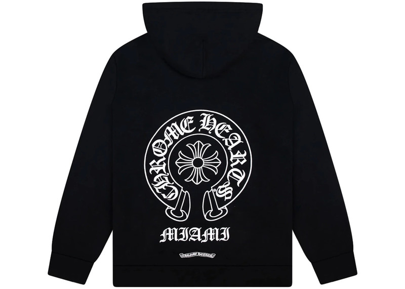 Chrome Hearts Chrome Hearts Miami Exclusive Zip Up Hoodie Black outlook
