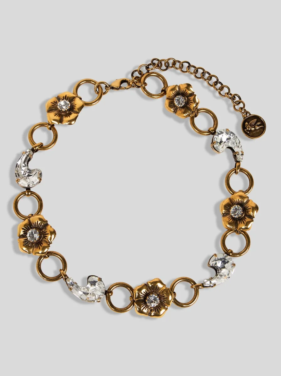 PAISLEY AND FLOWER NECKLACE - 1