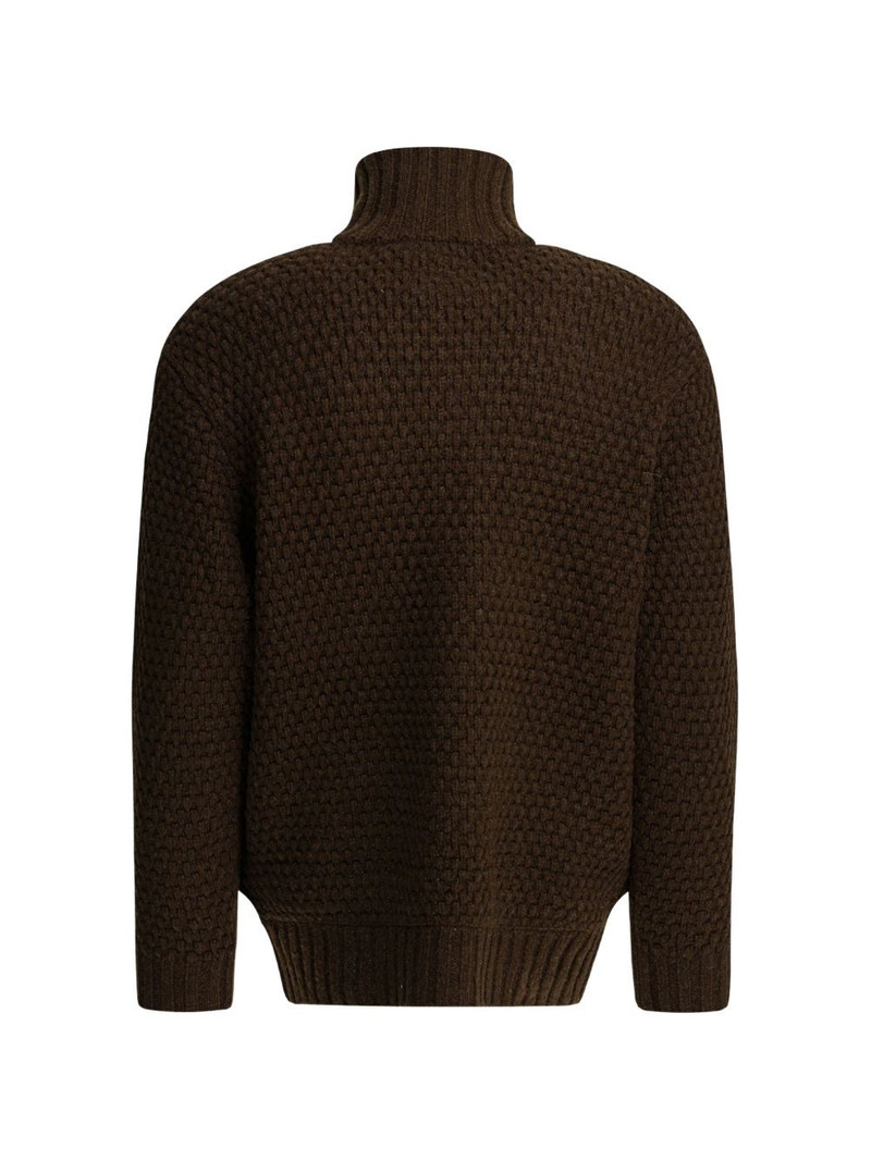 BEAMS PLUS zip high-neck cardigan outlook