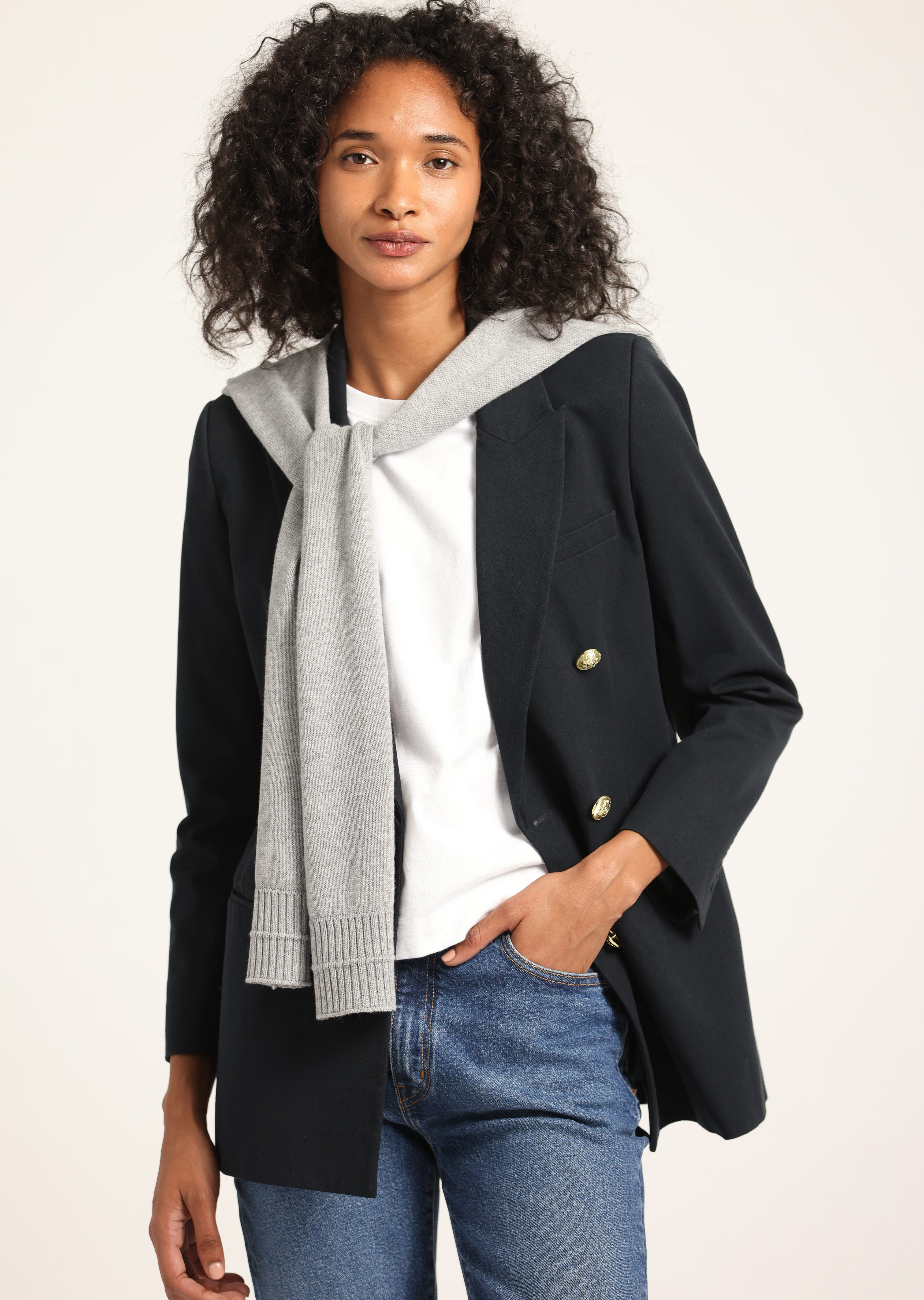 WALTER DOUBLE BREASTED JACKET WITH SHRUG - 2